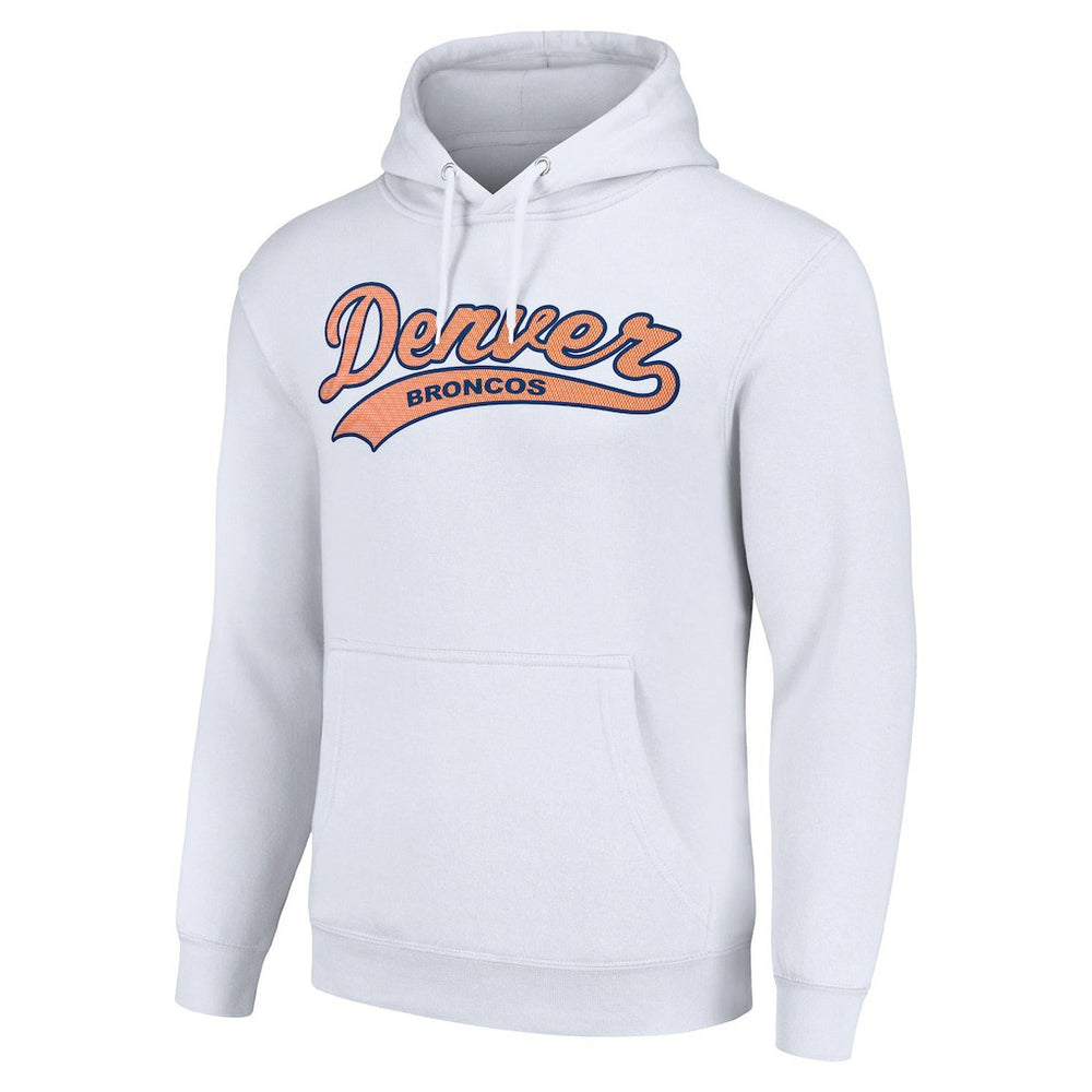 Denver Broncos Starter Unisex Tailsweep Pullover Hoodie White | NFL