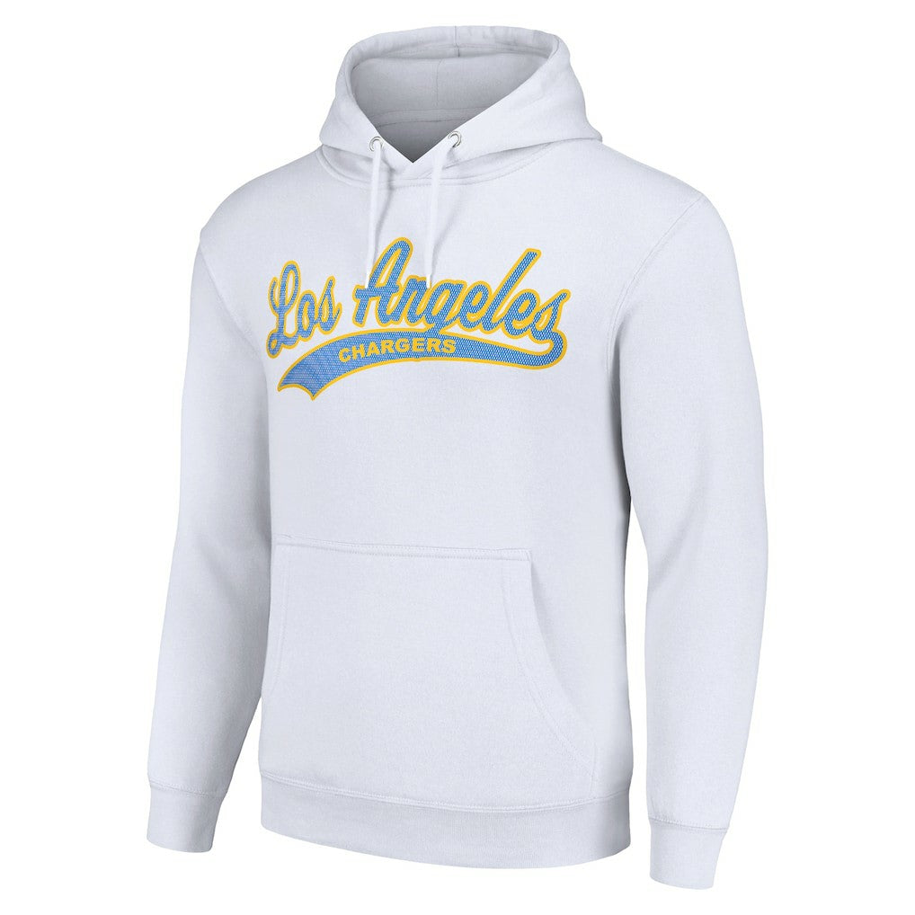 Los Angeles Chargers Starter Unisex Tailsweep Pullover Hoodie White | NFL