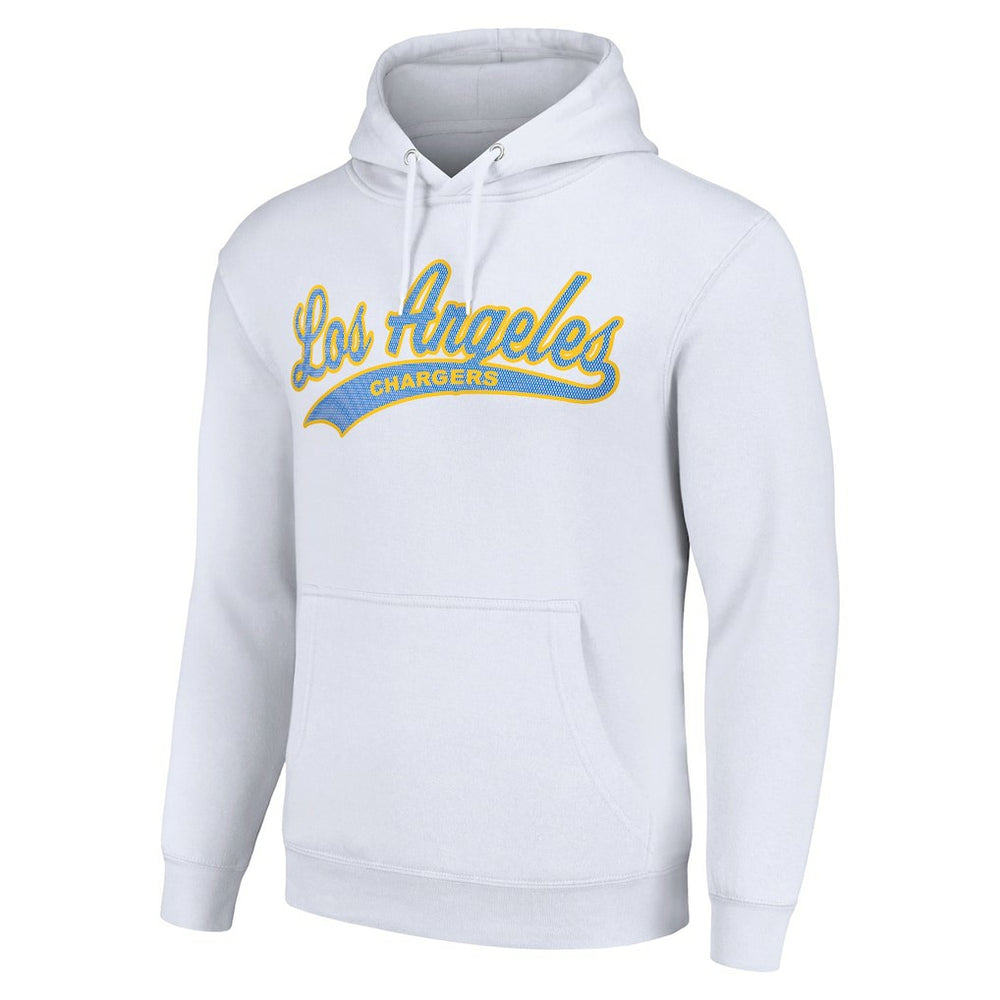 Los Angeles Chargers Starter Unisex Tailsweep Pullover Hoodie White | NFL