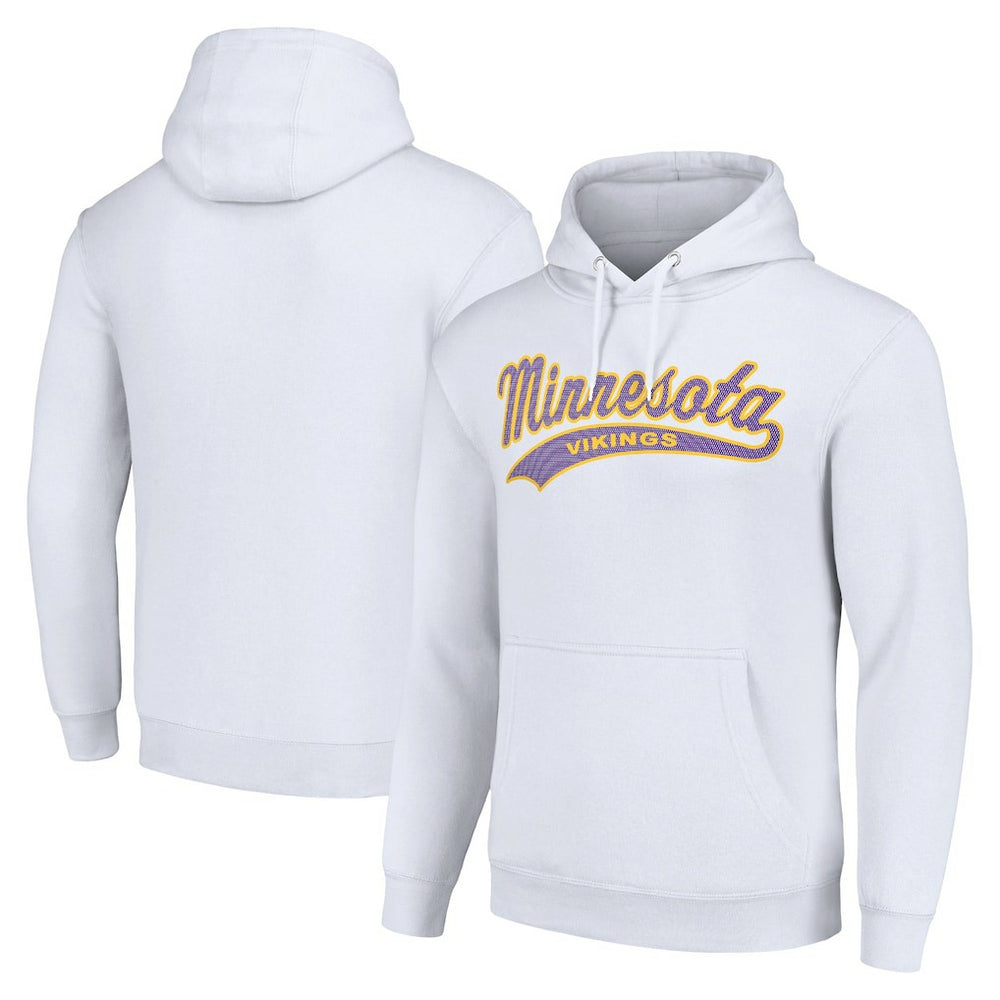 Minnesota Vikings Starter Unisex Tailsweep Pullover Hoodie White | NFL