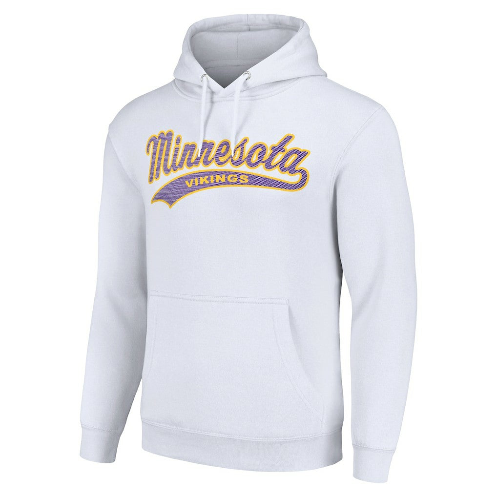 Minnesota Vikings Starter Unisex Tailsweep Pullover Hoodie White | NFL