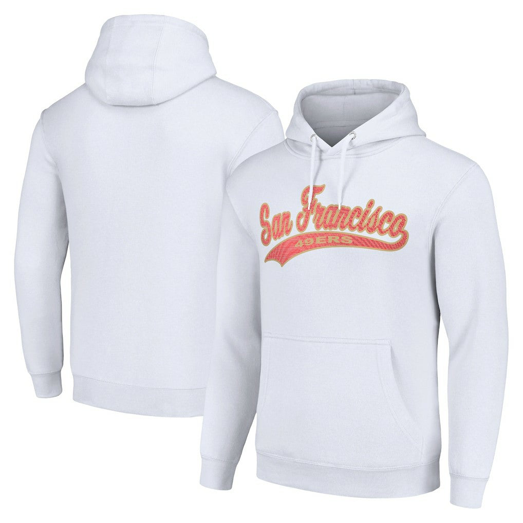 San Francisco 49ers Starter Unisex Tailsweep Pullover Hoodie White | NFL