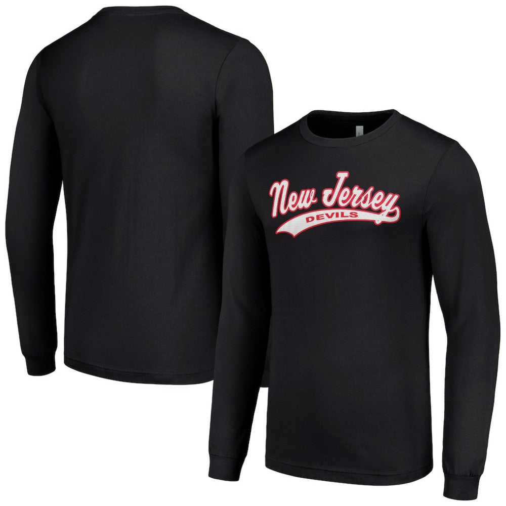 New Jersey Devils Starter Tailsweep T-Shirt - Black - NHL
