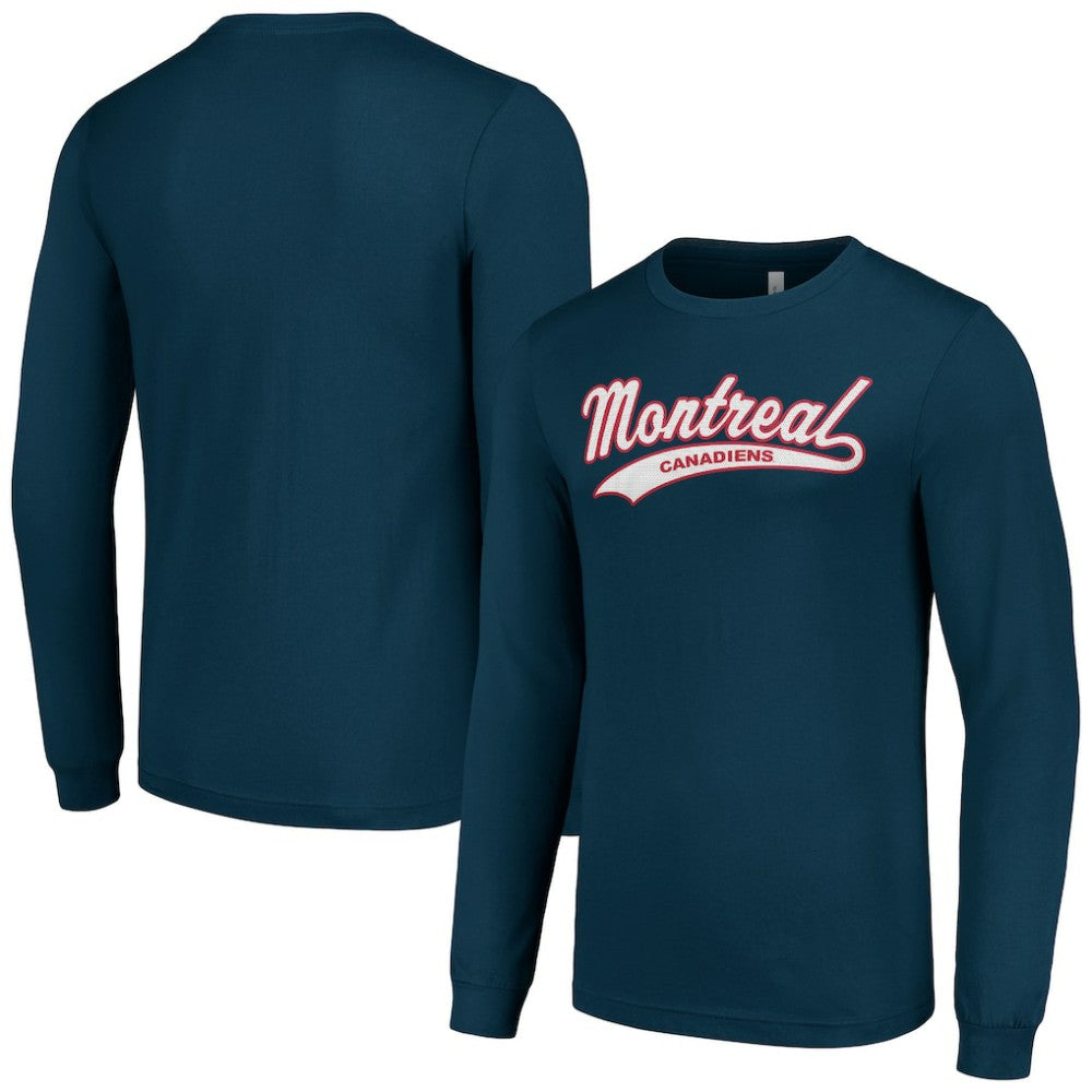 Montreal Canadiens Starter Tailsweep T-Shirt - Navy - NHL