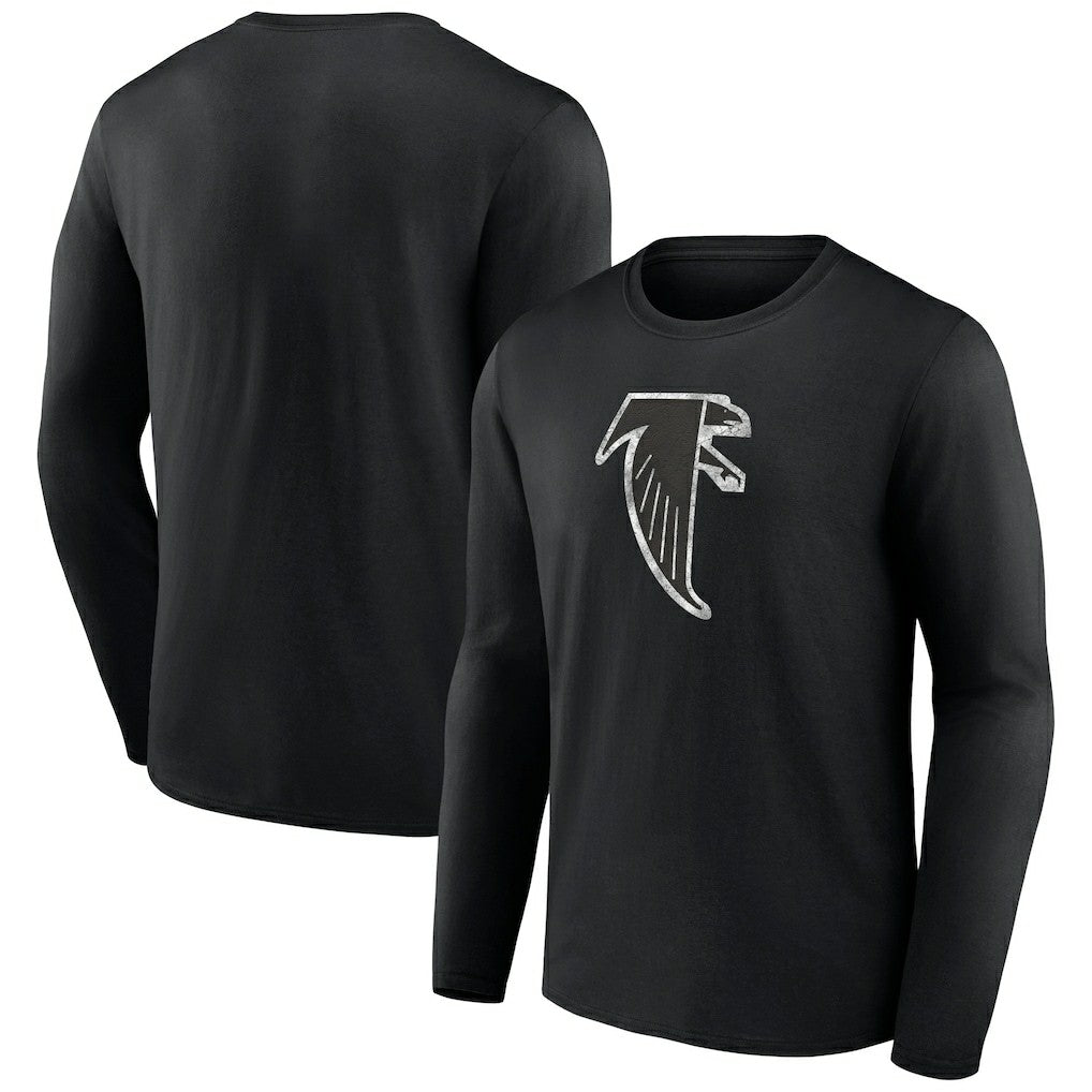 Atlanta Falcons Throwback Long Sleeve T-Shirt Black | NFL