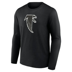 Atlanta Falcons Throwback Long Sleeve T-Shirt Black | NFL