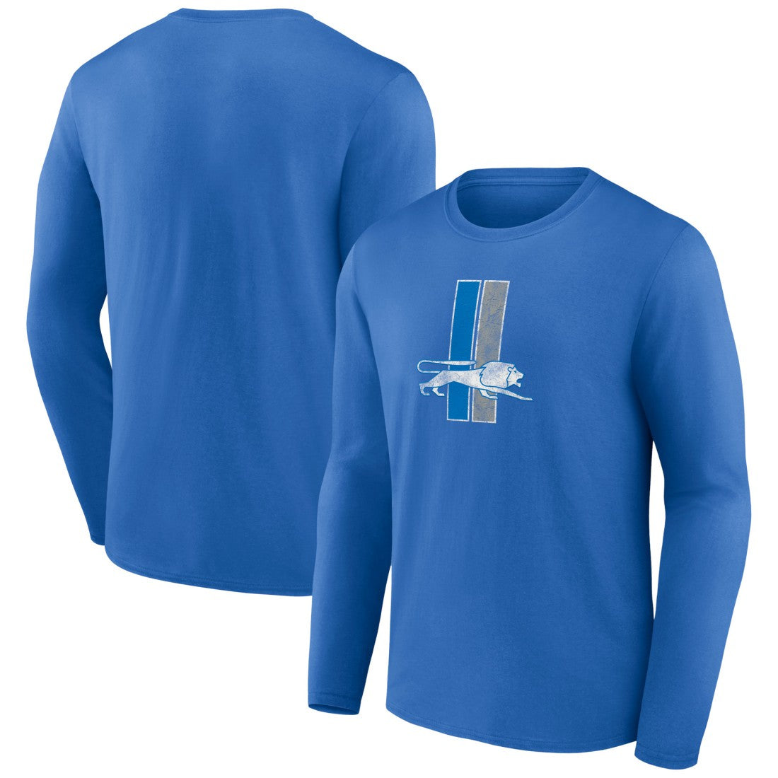 Detroit Lions Throwback Long Sleeve T-Shirt Blue | NFL