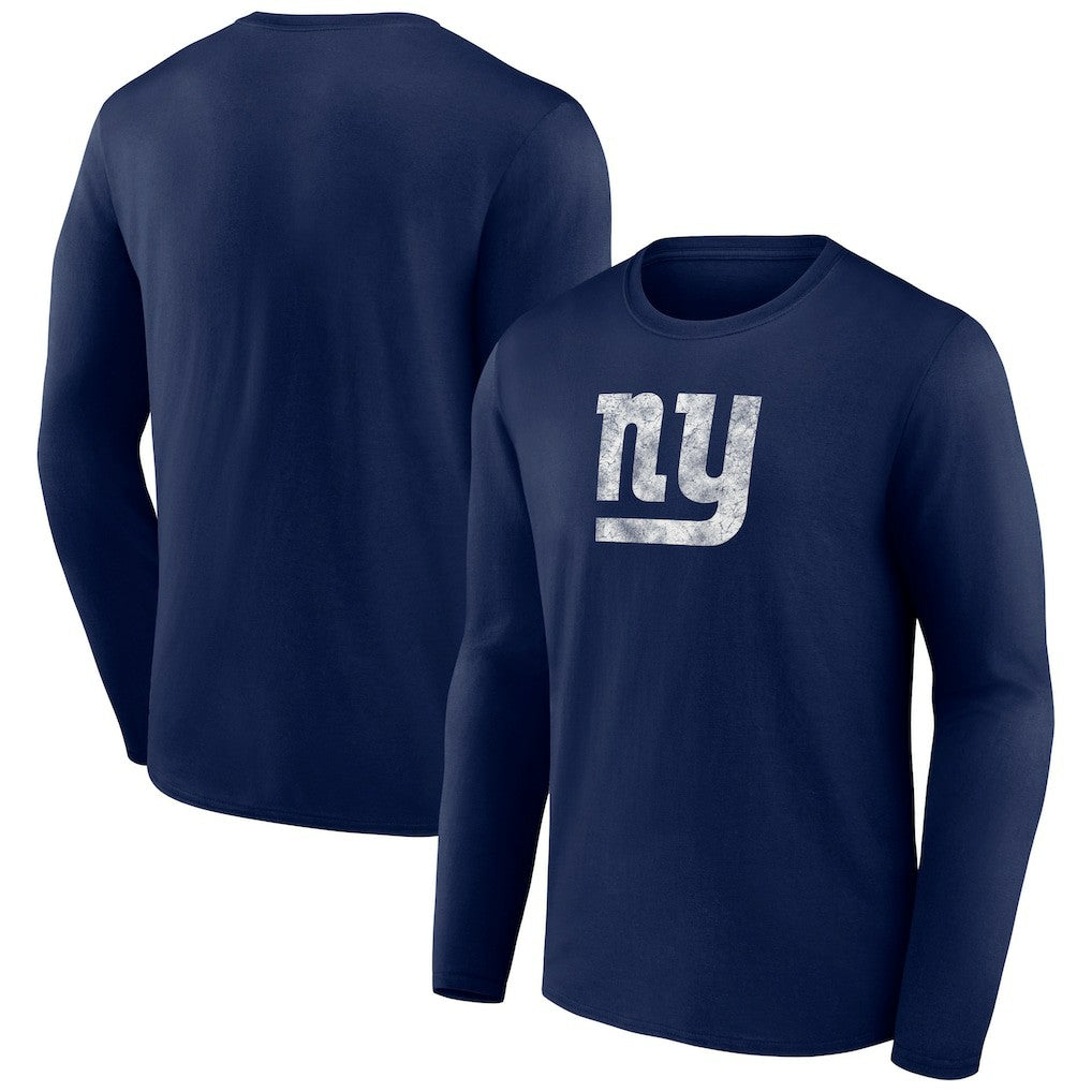 New York Giants Throwback Long Sleeve T-Shirt Navy | NFL