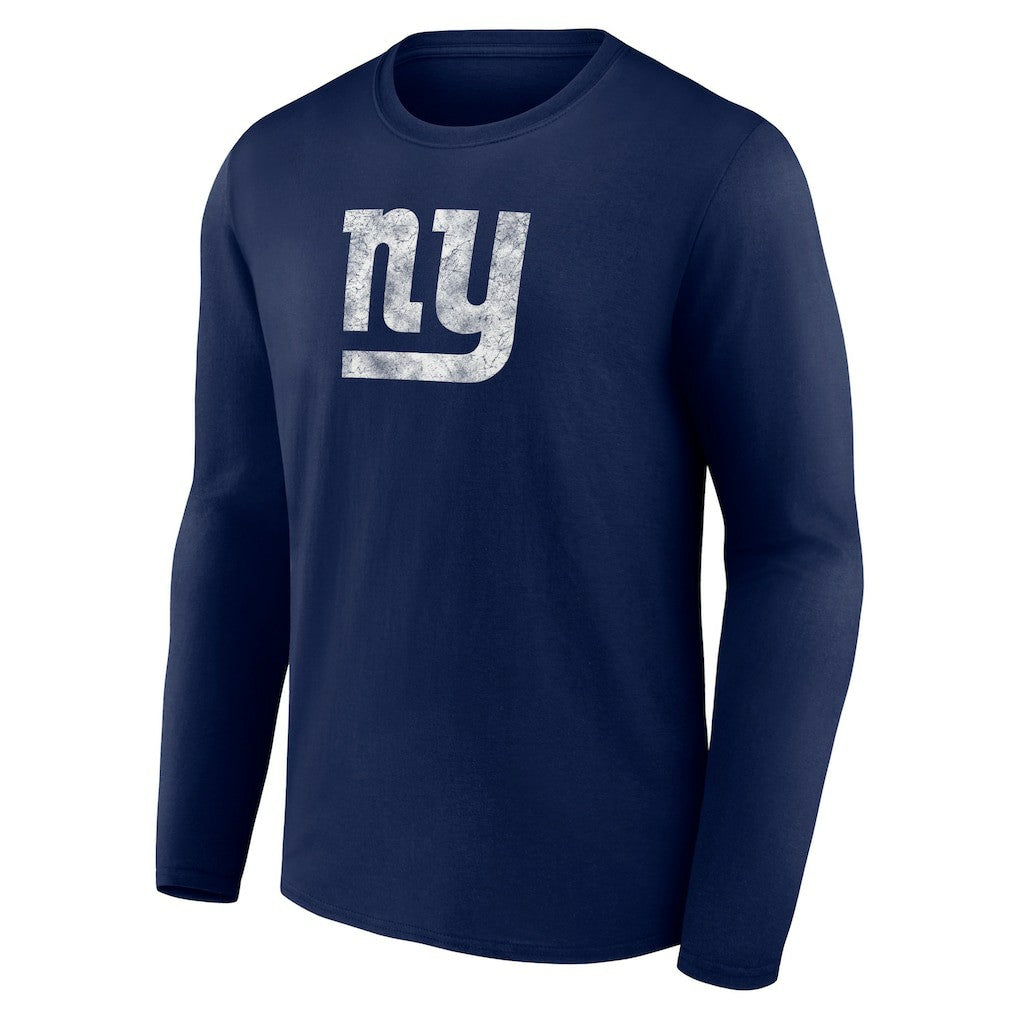 New York Giants Throwback Long Sleeve T-Shirt Navy | NFL