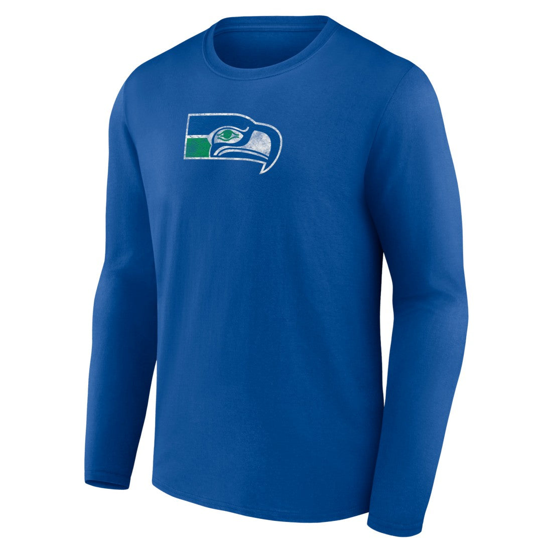 Seattle Seahawks Throwback Long Sleeve T-Shirt Royal | NFL