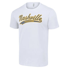 Nashville Predators Starter Tailsweep T-Shirt - White - NHL
