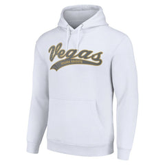 Vegas Golden Knights Starter Tailsweep Fleece Tri-Blend Pullover Hoodie - White - NHL