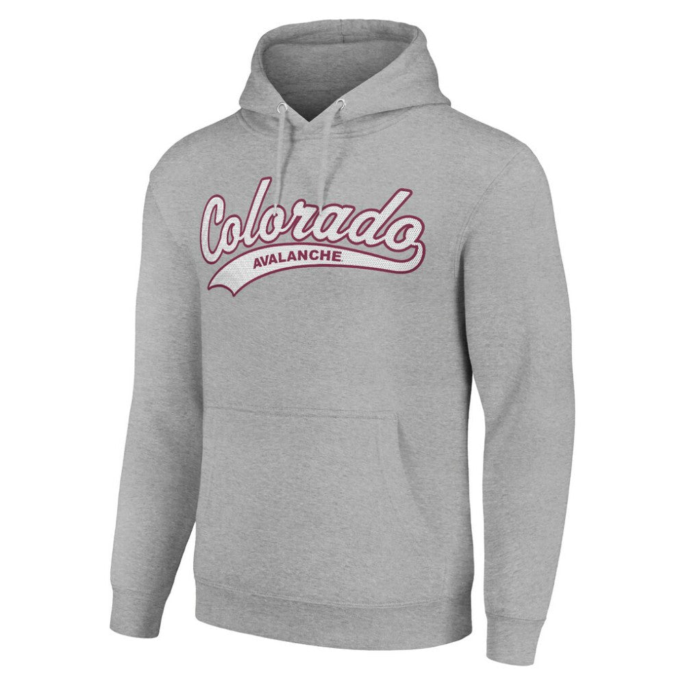 Colorado Avalanche Starter Tailsweep Fleece Tri-Blend Pullover Hoodie - Heather Gray - NHL