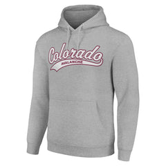 Colorado Avalanche Starter Tailsweep Fleece Tri-Blend Pullover Hoodie - Heather Gray - NHL