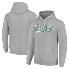 Minnesota Wild Starter Tailsweep Fleece Tri-Blend Pullover Hoodie - Heather Gray - NHL