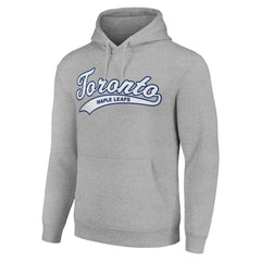 Toronto Maple Leafs Starter Tailsweep Fleece Tri-Blend Pullover Hoodie - Heather Gray - NHL