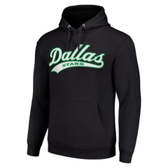 Dallas Stars Starter Tailsweep Fleece Tri-Blend Pullover Hoodie - Black - NHL