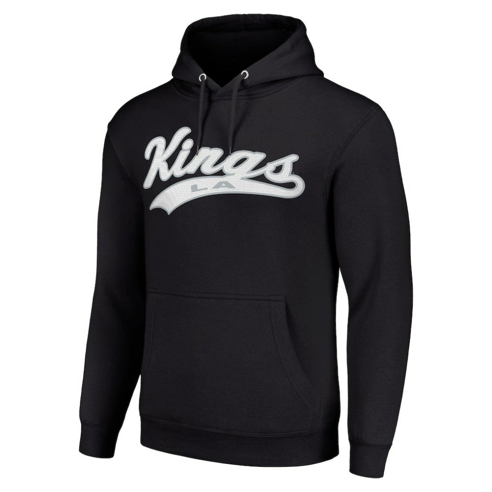 Los Angeles Kings Starter Tailsweep Fleece Tri-Blend Pullover Hoodie - Black - NHL