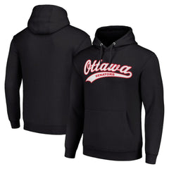 Ottawa Senators Starter Tailsweep Fleece Tri-Blend Pullover Hoodie - Black - NHL