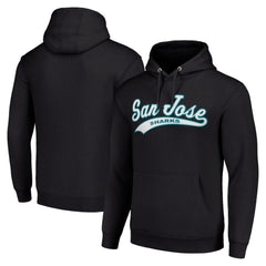 San Jose Sharks Starter Tailsweep Fleece Tri-Blend Pullover Hoodie - Black - NHL