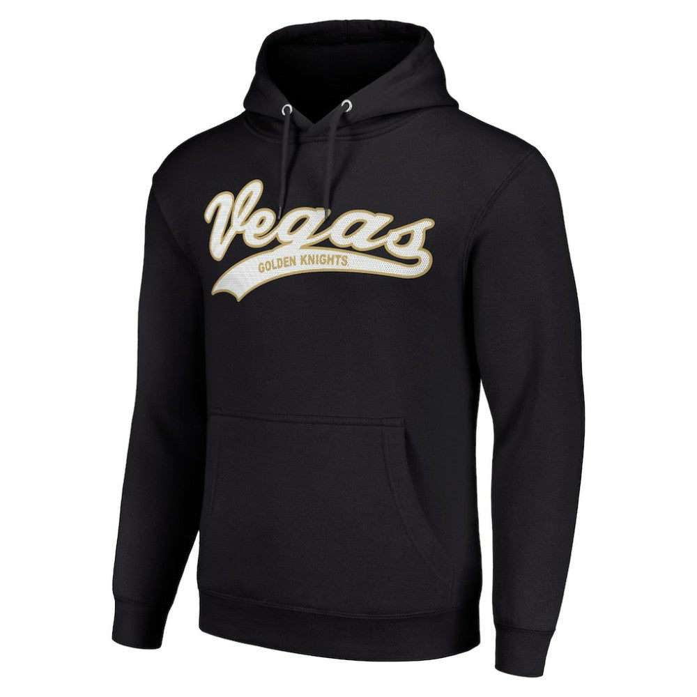 Vegas Golden Knights Starter Tailsweep Fleece Tri-Blend Pullover Hoodie - Black - NHL