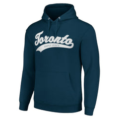 Toronto Maple Leafs Starter Tailsweep Fleece Tri-Blend Pullover Hoodie - Navy - NHL