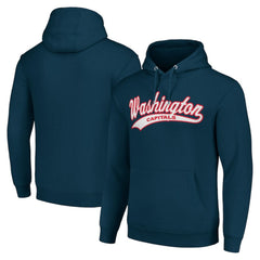 Washington Capitals Starter Tailsweep Fleece Tri-Blend Pullover Hoodie - Navy - NHL