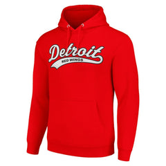 Detroit Red Wings Starter Tailsweep Fleece Tri-Blend Pullover Hoodie - Red - NHL
