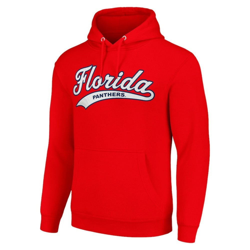 Florida Panthers Starter Tailsweep Fleece Tri-Blend Pullover Hoodie - Red - NHL