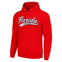 Florida Panthers Starter Tailsweep Fleece Tri-Blend Pullover Hoodie - Red - NHL