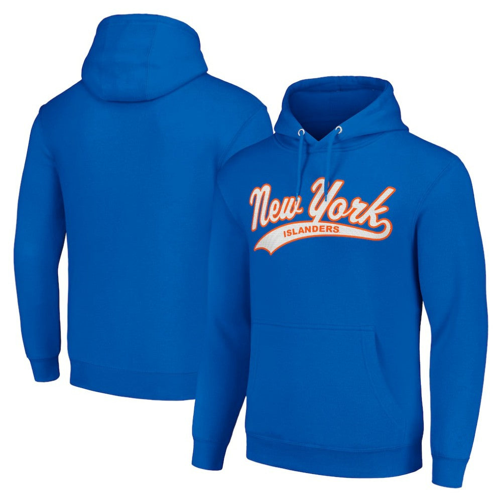 New York Islanders Starter Tailsweep Fleece Tri-Blend Pullover Hoodie - Royal - NHL