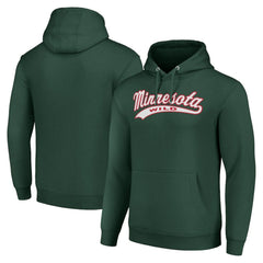 Minnesota Wild Starter Tailsweep Fleece Tri-Blend Pullover Hoodie - Green - NHL