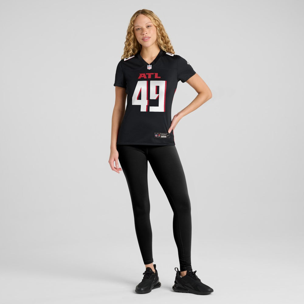Liam McCullough Atlanta Falcons Women's Team Game Jersey Black | Nike for Sale