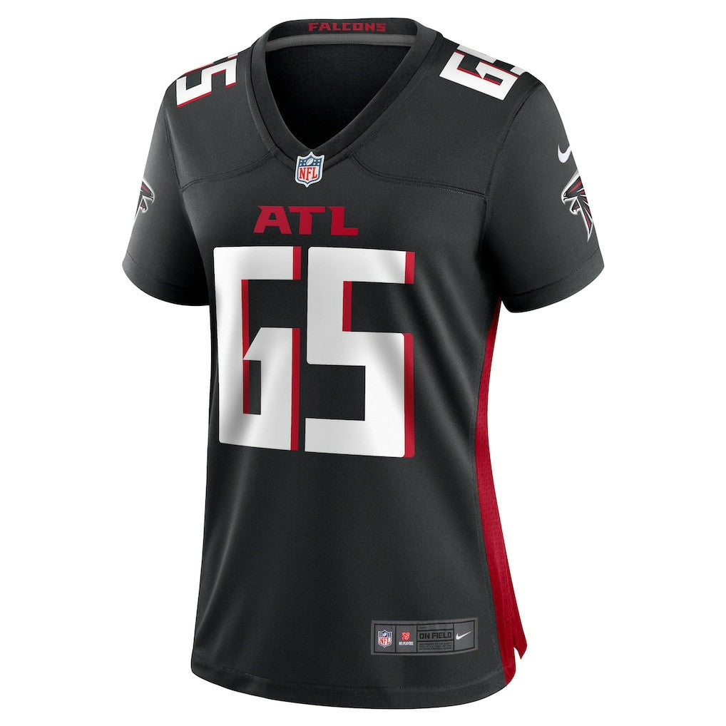 Matthew Bergeron Atlanta Falcons Women's Team Game Jersey Black | Nike for Sale