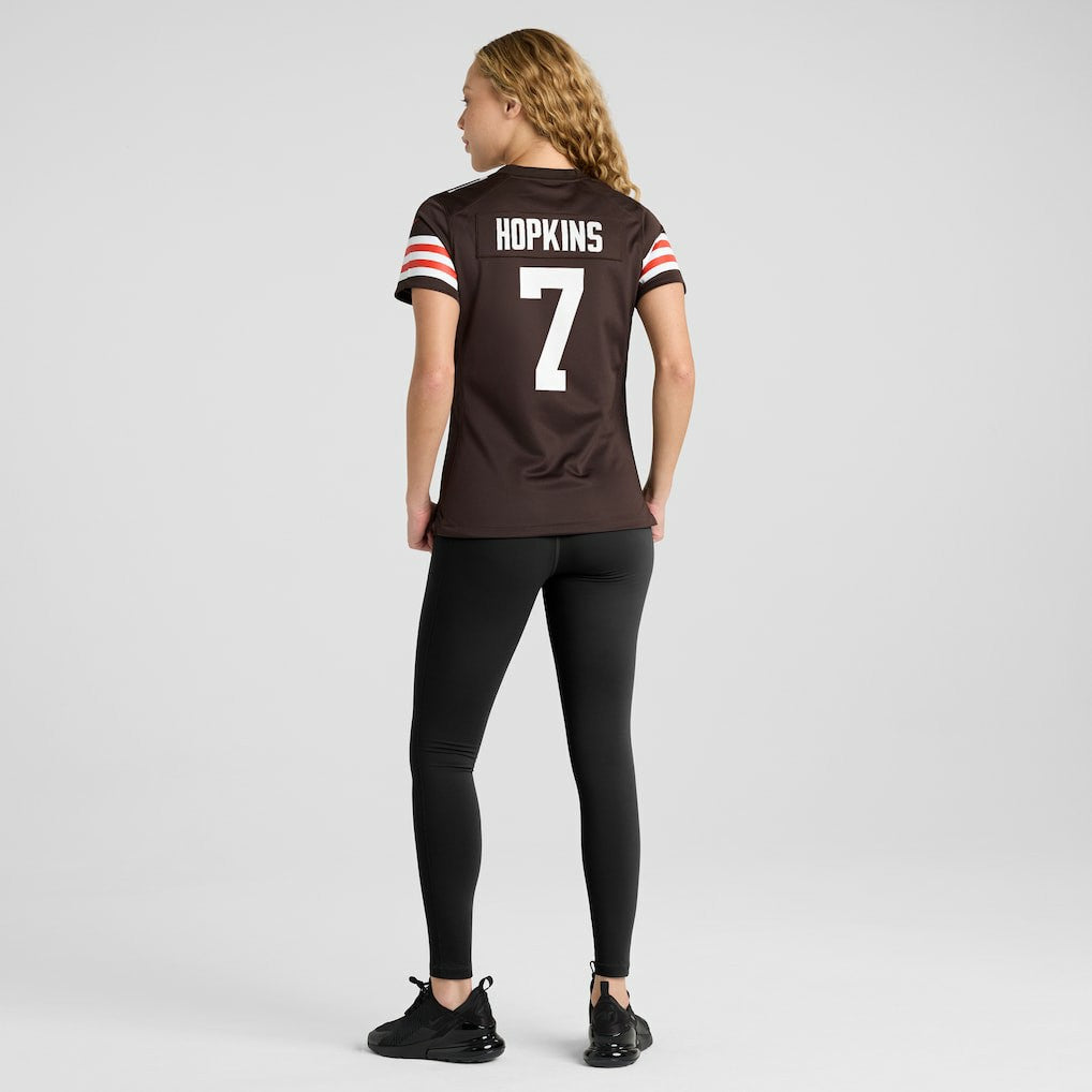 Dustin Hopkins Cleveland Browns Women's Team Game Jersey Brown | Nike for Sale