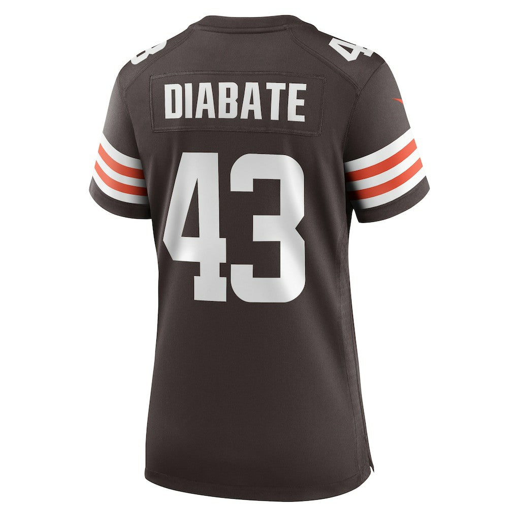 Mohamoud Diabate Cleveland Browns Women's Team Game Jersey Brown | Nike for Sale
