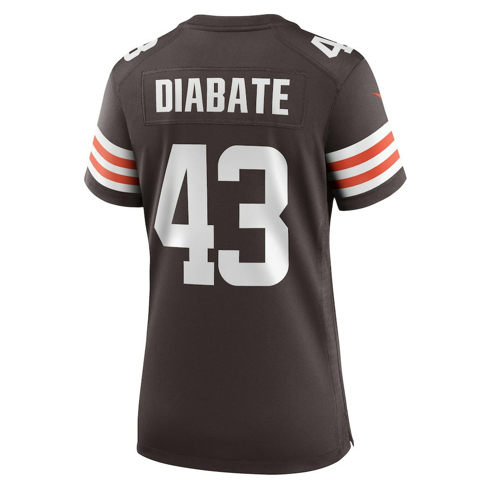 Mohamoud Diabate Cleveland Browns Women's Team Game Jersey Brown | Nike for Sale