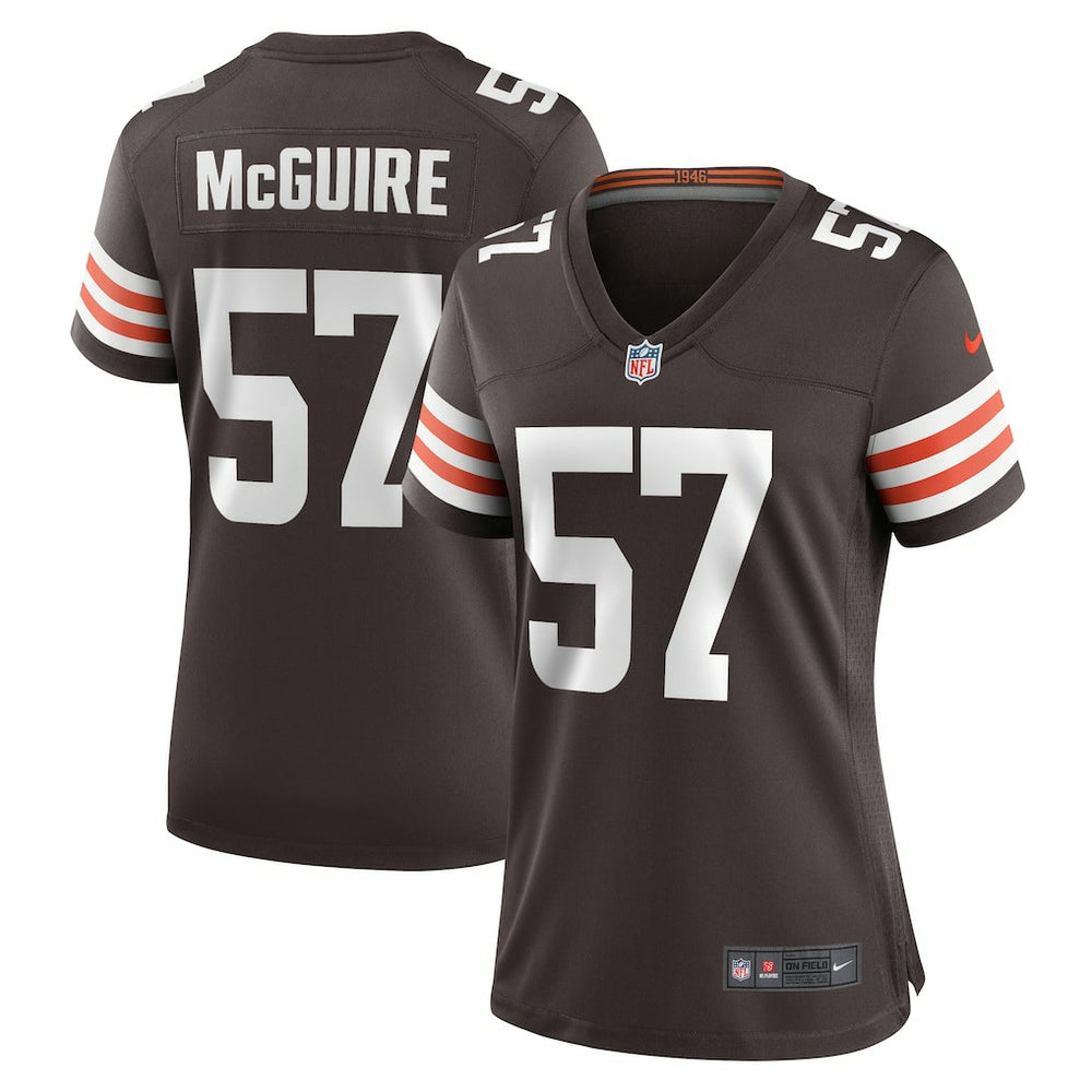 Isaiah McGuire Cleveland Browns Women's Team Game Jersey Brown | Nike for Sale
