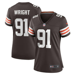 Alex Wright Cleveland Browns Women's Team Game Jersey Brown | Nike for Sale
