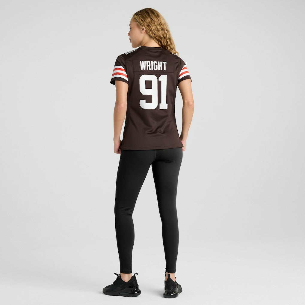 Alex Wright Cleveland Browns Women's Team Game Jersey Brown | Nike for Sale