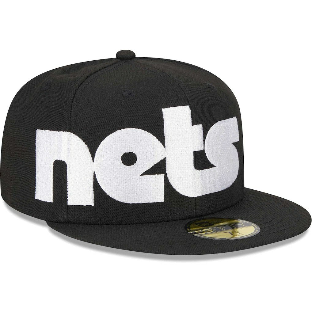 Brooklyn Nets Checkerboard UV 59FIFTY Fitted Hat Black - NBA