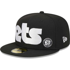 Brooklyn Nets Checkerboard UV 59FIFTY Fitted Hat Black - NBA
