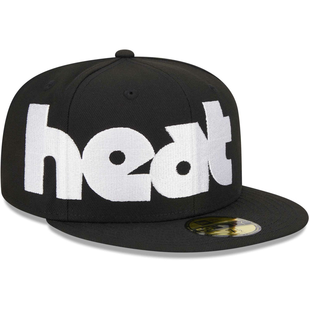 Miami Heat Checkerboard UV 59FIFTY Fitted Hat Black - NBA