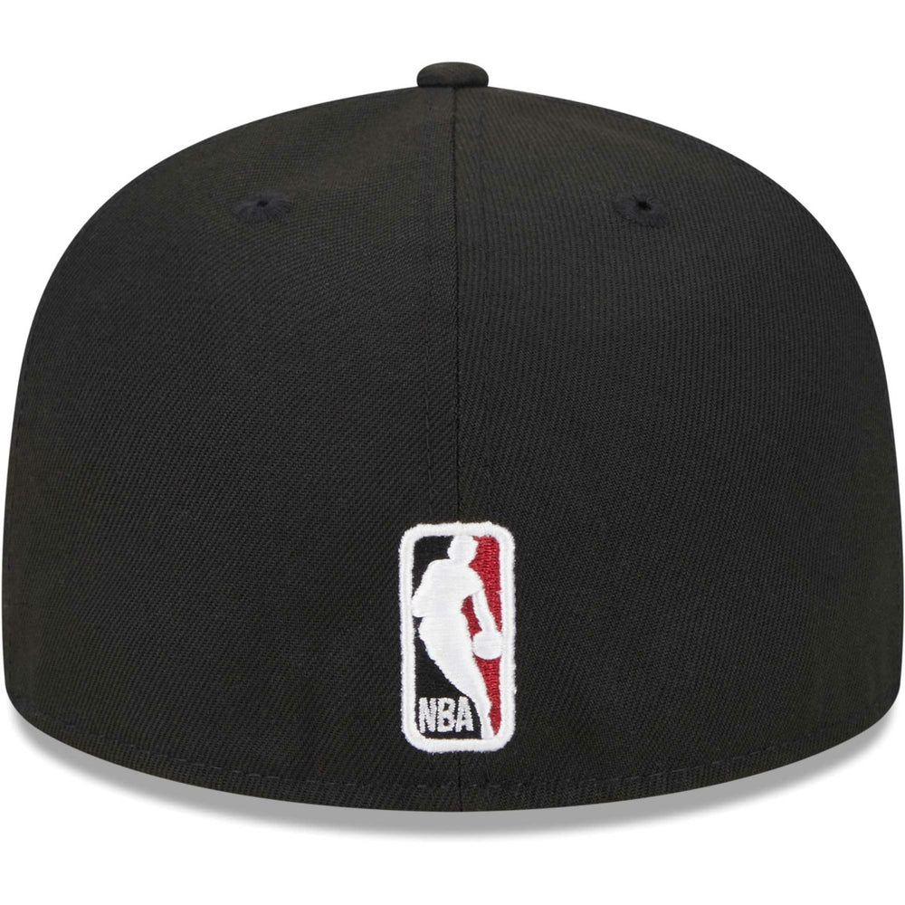 Miami Heat Checkerboard UV 59FIFTY Fitted Hat Black - NBA