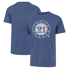 Joel Embiid Philadelphia 76ers '47 Player Logo Vintage T-Shirt Royal - NBA