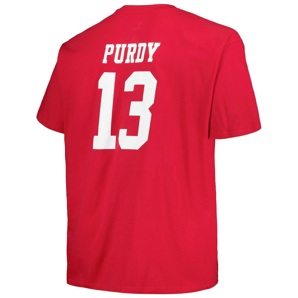 Brock Purdy San Francisco 49ers Big & Tall Player Name & Number T-Shirt Scarlet | Fanatics