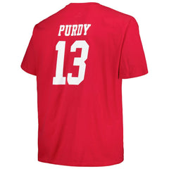 Brock Purdy San Francisco 49ers Big & Tall Player Name & Number T-Shirt Scarlet | Fanatics