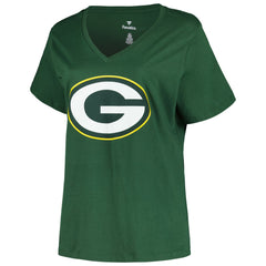 Jordan Love Green Bay Packers Women's Plus Size Name & Number V-Neck T-Shirt Green | Fanatics
