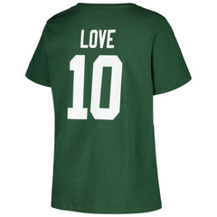 Jordan Love Green Bay Packers Women's Plus Size Name & Number V-Neck T-Shirt Green | Fanatics