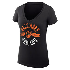 Baltimore Orioles G-III 4Her by Carl Banks Women's Super-Slim Fit Lightweight City Graphic V-Neck T-Shirt - MLB